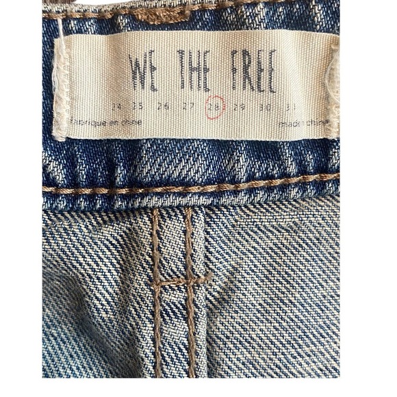 Free People We The Free Blue Denim Zip Front Mini Skirt NWT - Picture 8 of 10